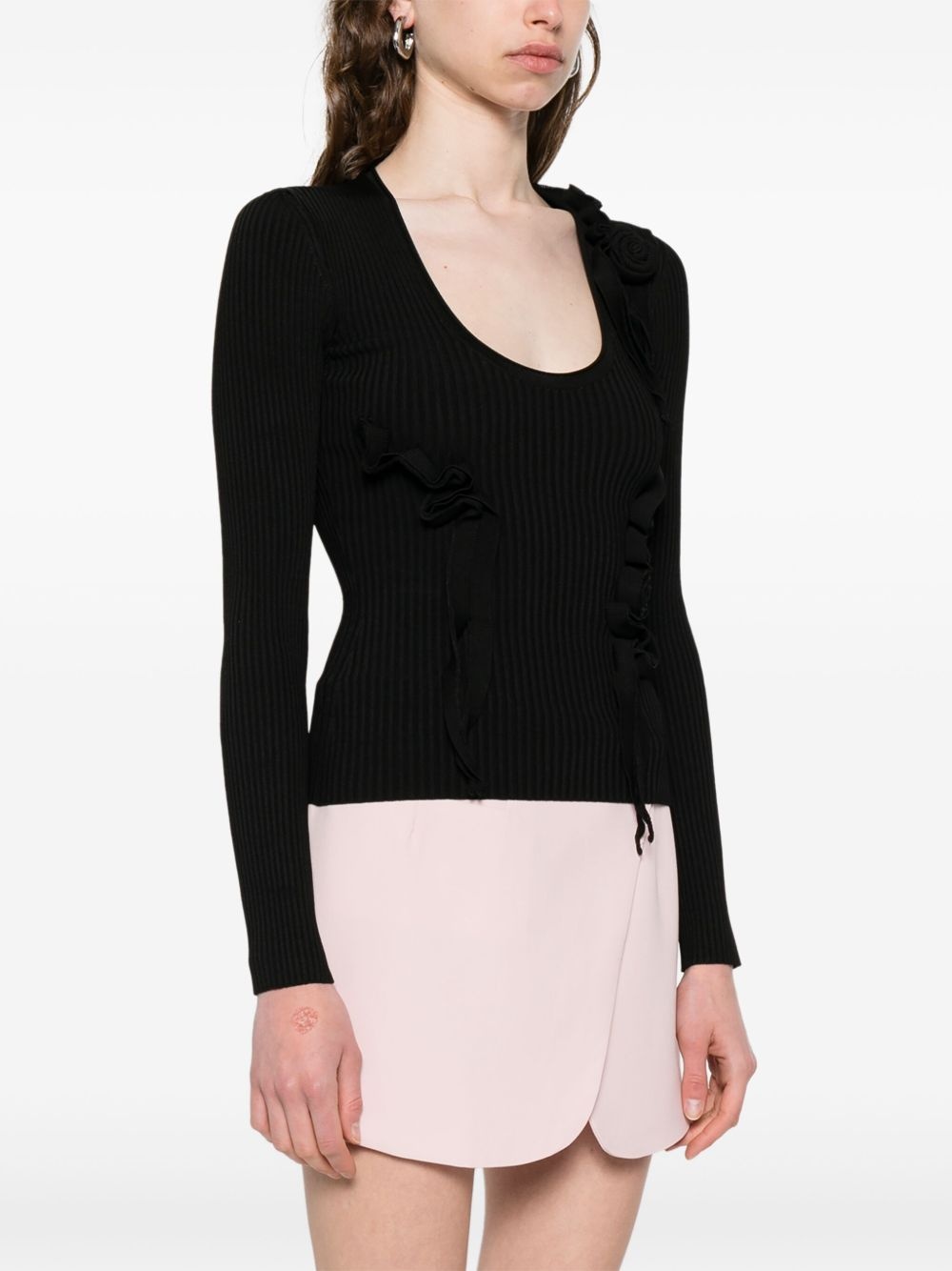 scoop-neck top - 3