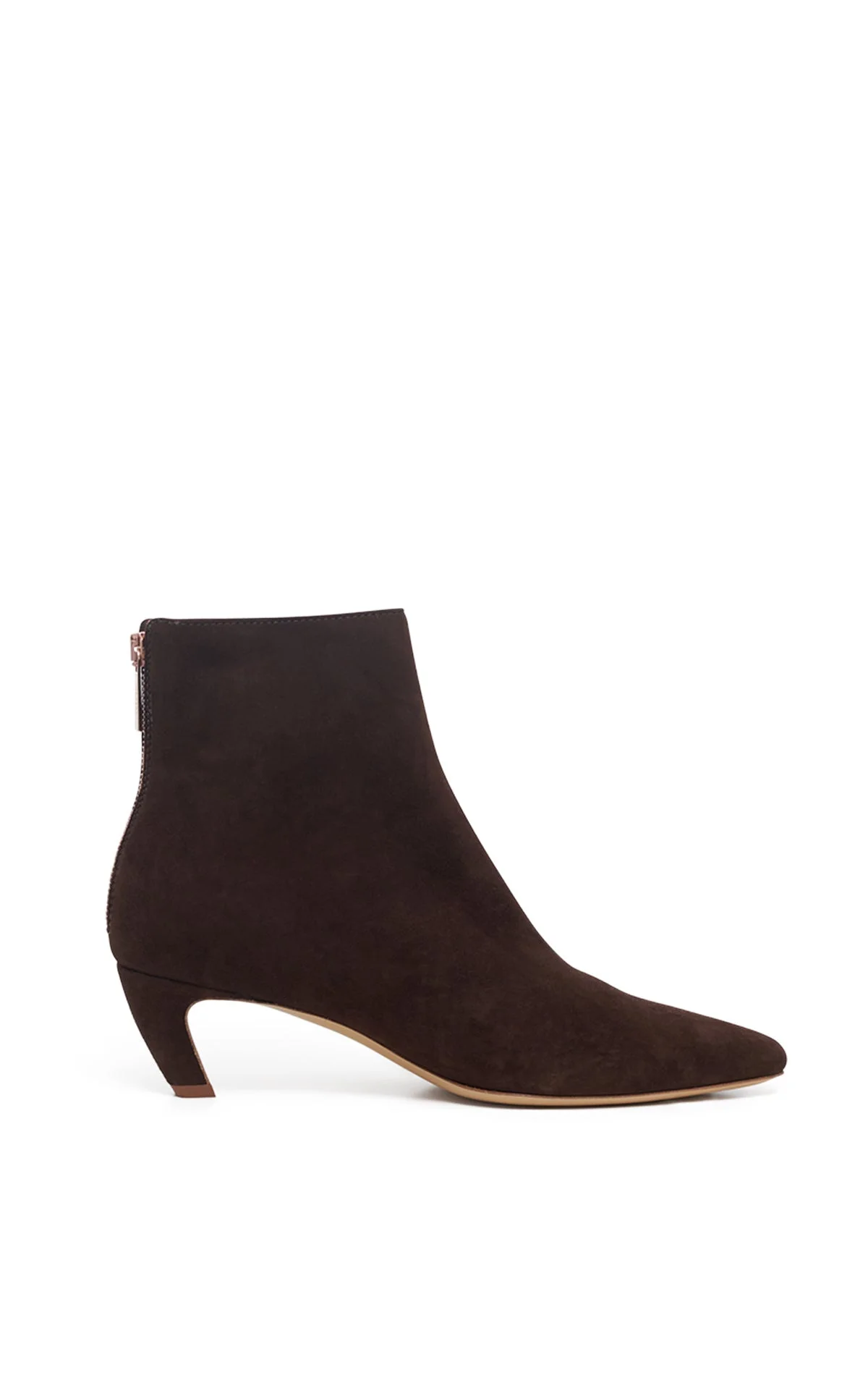 Clayton Ankle Boot in Dark Chocolate Suede - 1