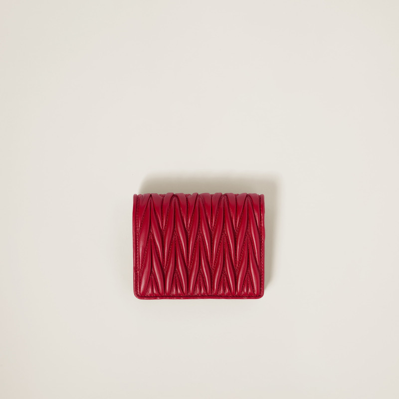 Miu Miu Small matelassé nappa leather wallet outlook