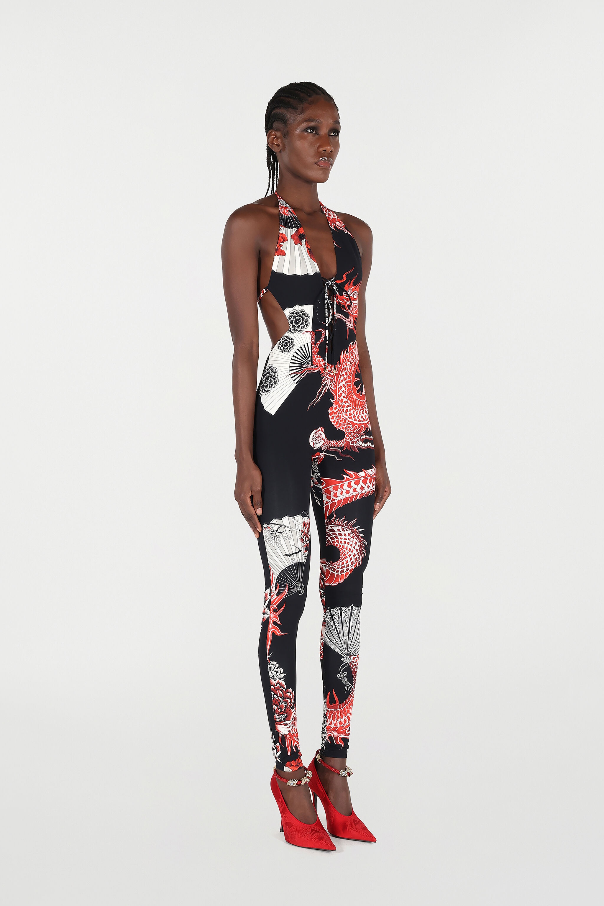 Jumpsuit With All-Over Dragon - 3