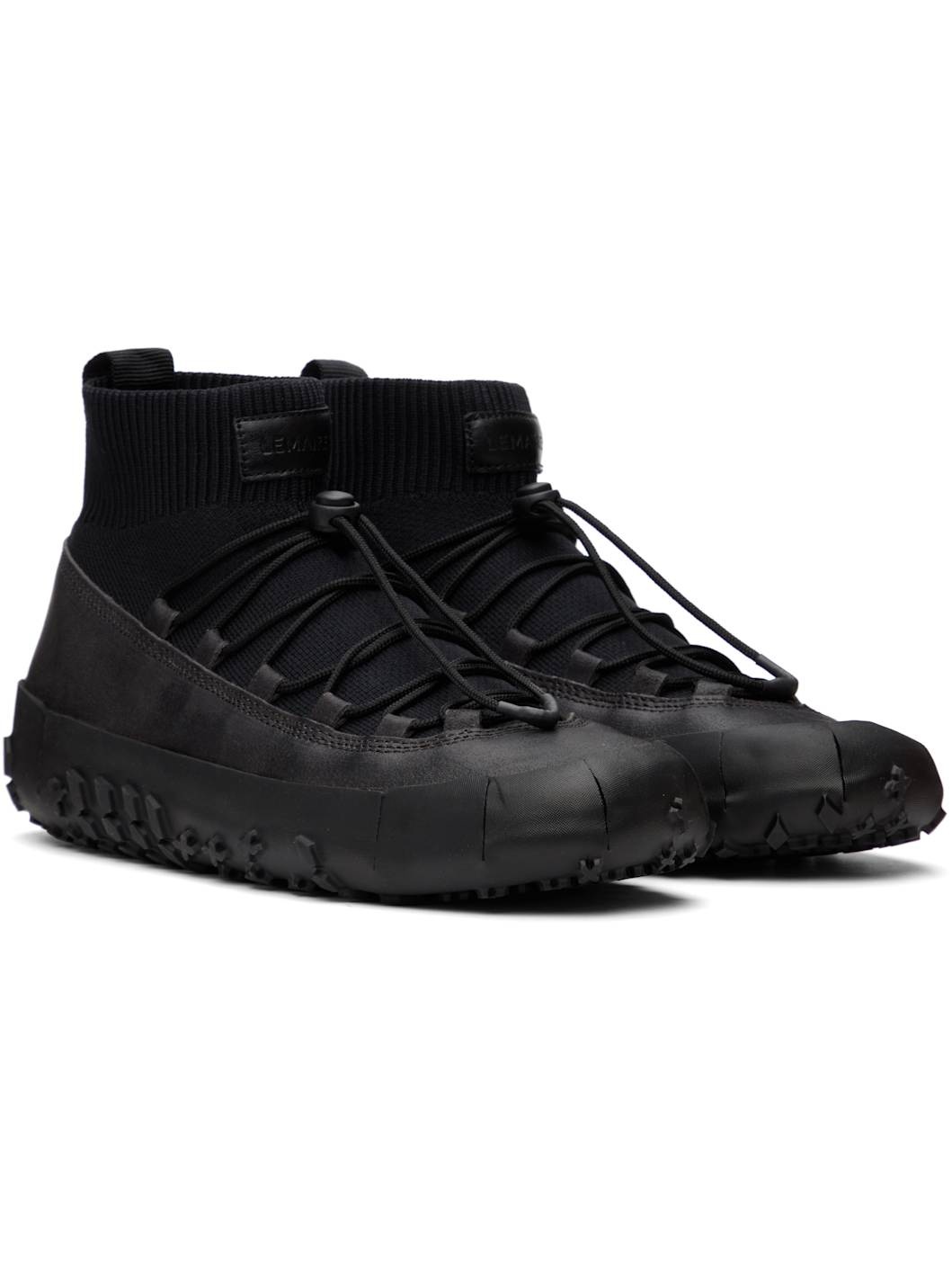 Black Vibram Wrap On Sneakers - 4