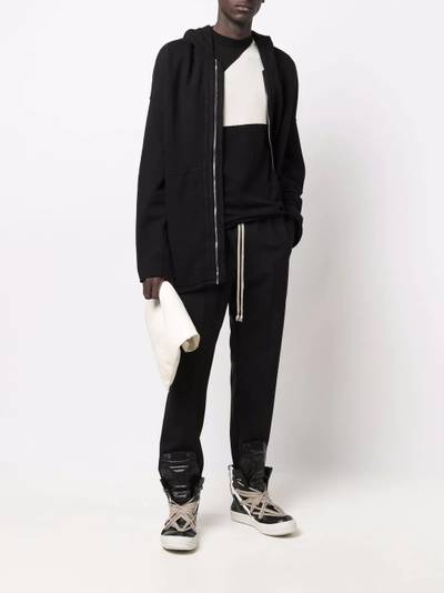 Rick Owens DRKSHDW zipped hooded coat outlook