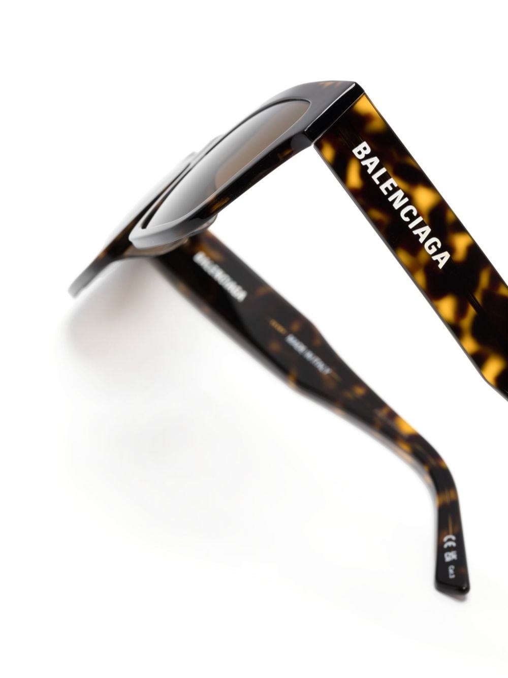 logo-print tortoiseshell-effect glasses - 3