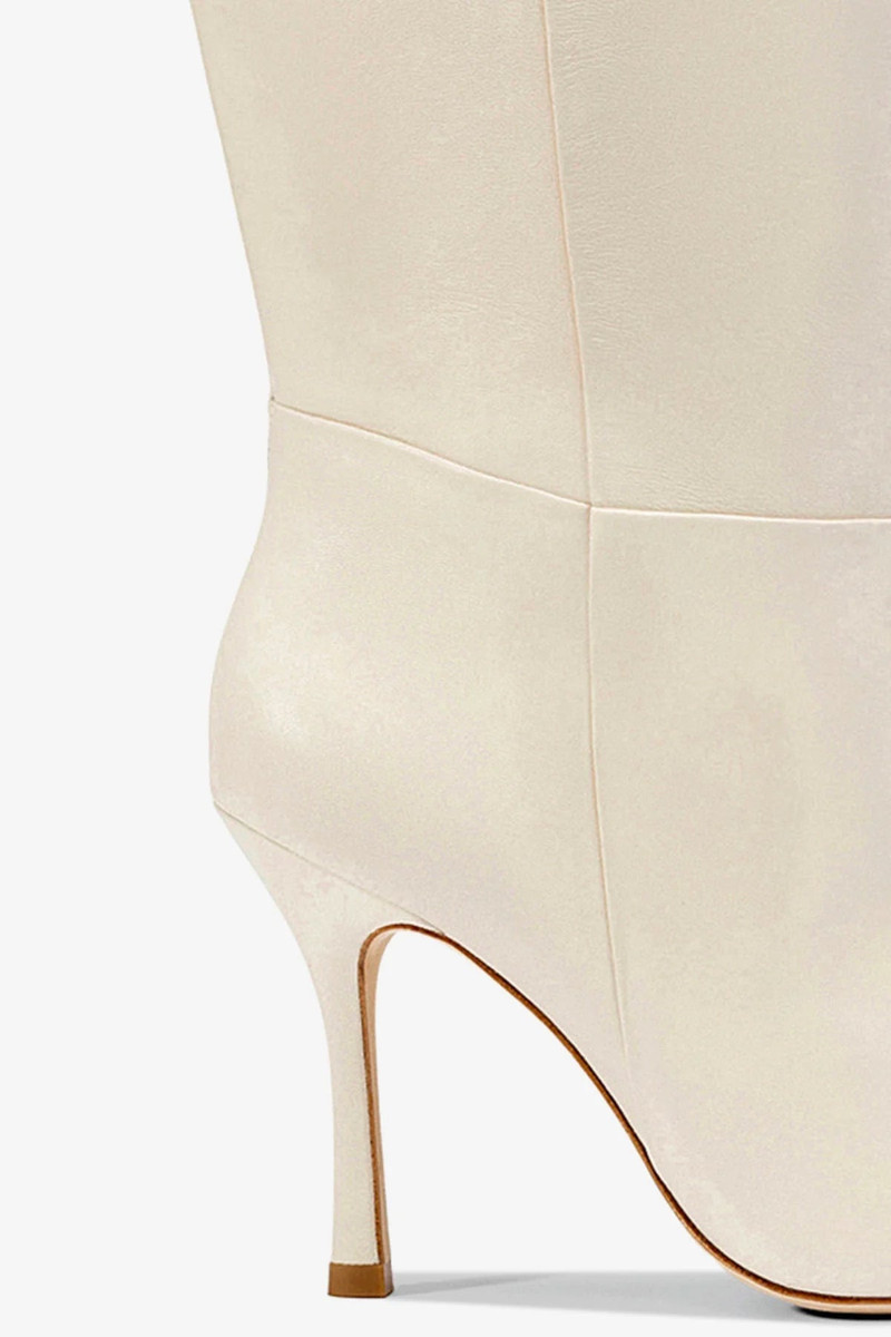 Kate Boot In Ivory Leather 3