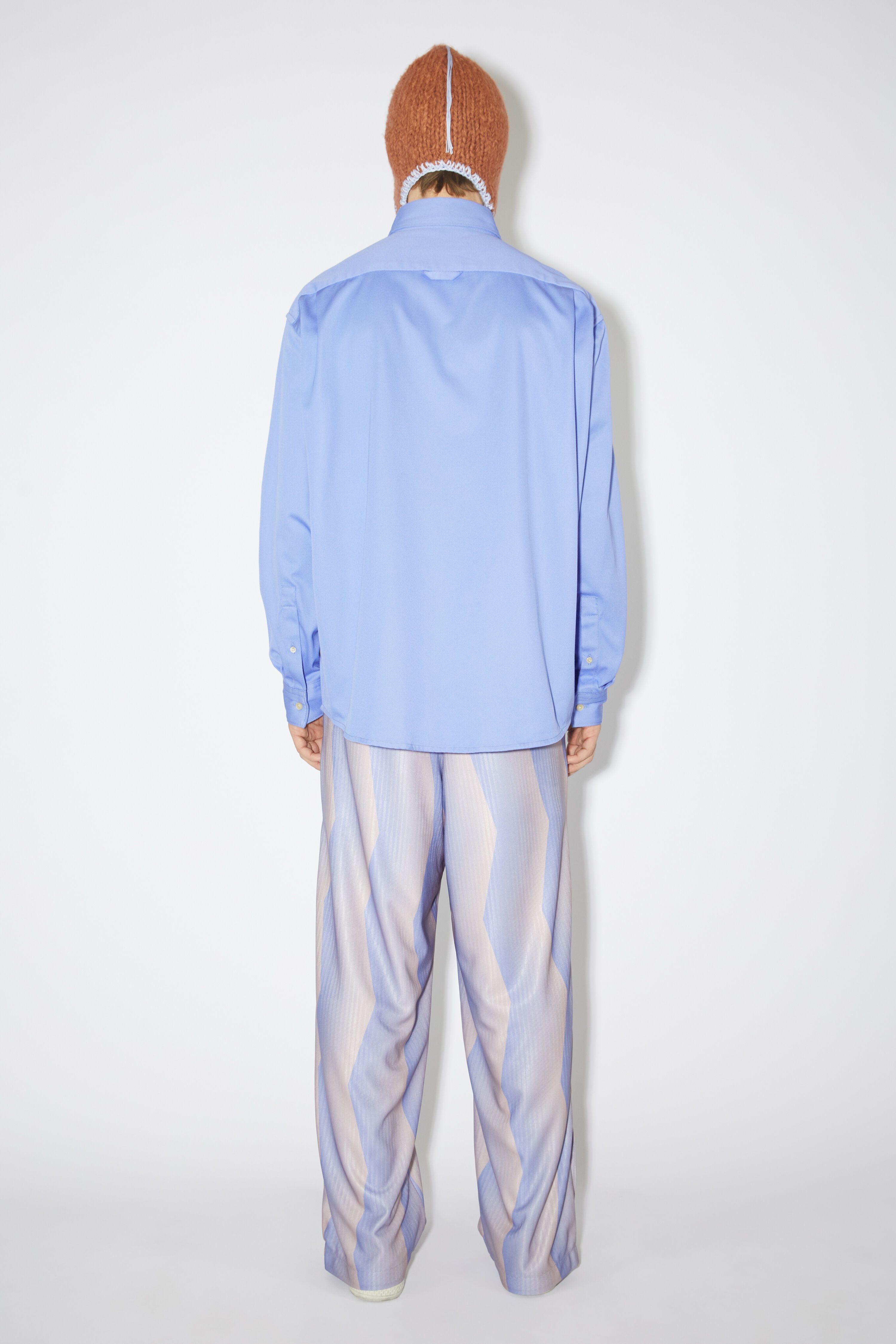 Button-up overshirt - Cornflower blue - 3