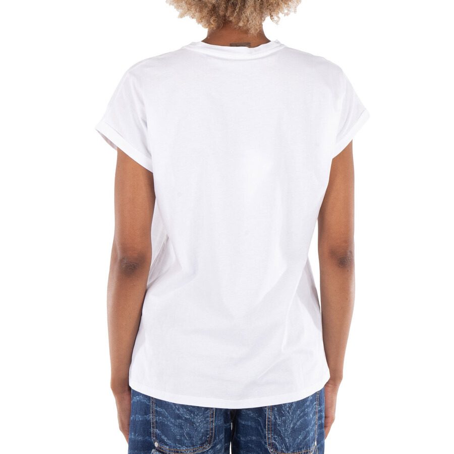 Balmain Flocked Balmain Paris Logo T-Shirt - 4