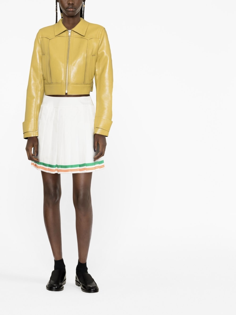 high-waisted A-line skirt - 2