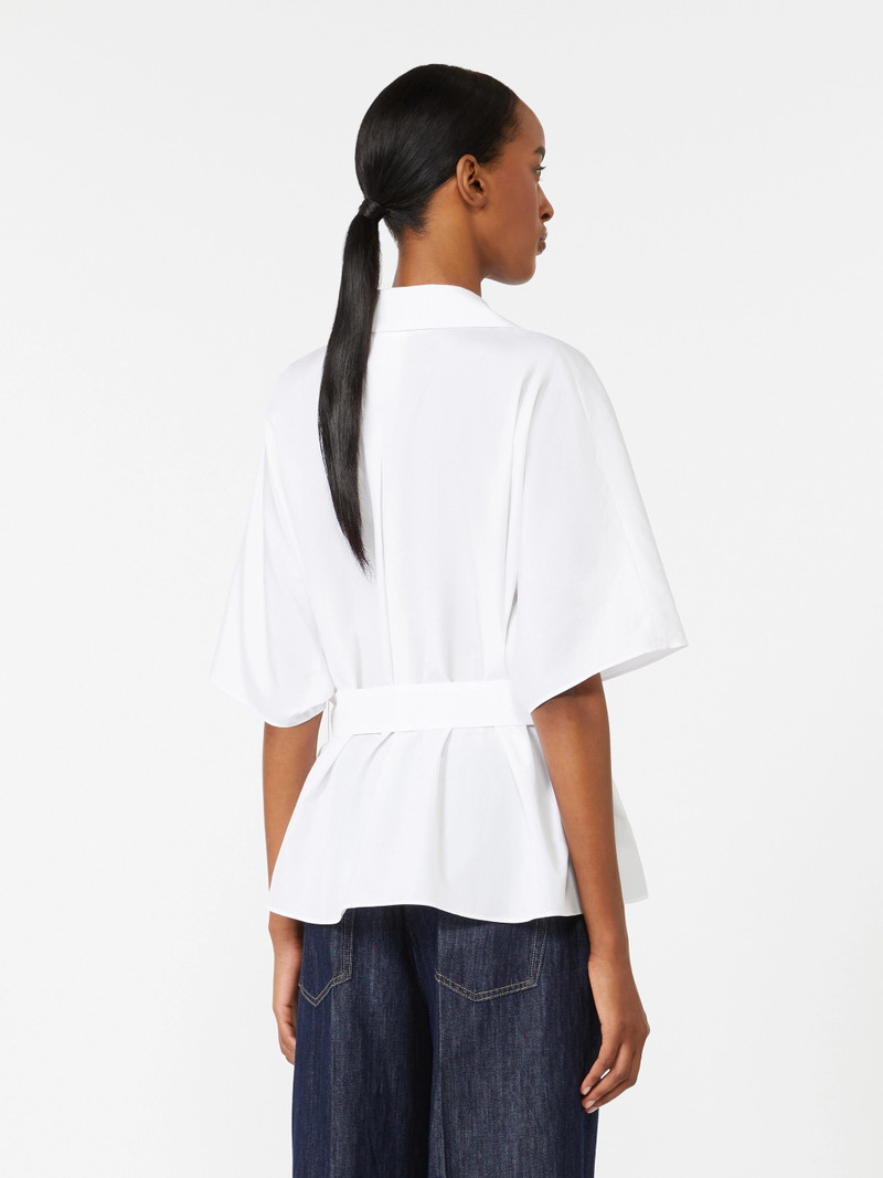 CARISMA Cotton poplin shirt - WHITE 4