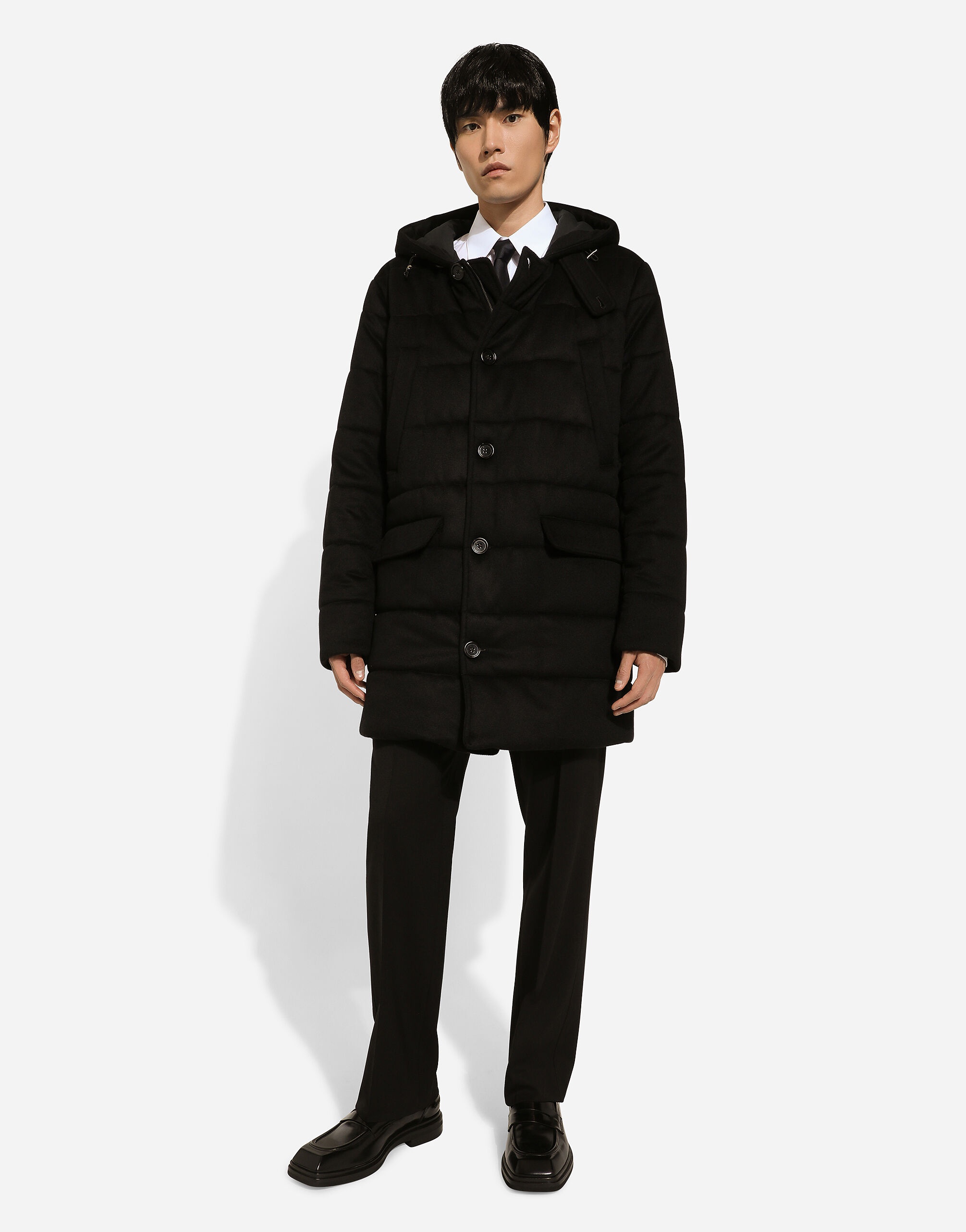 Quilted cashmere parka - 5