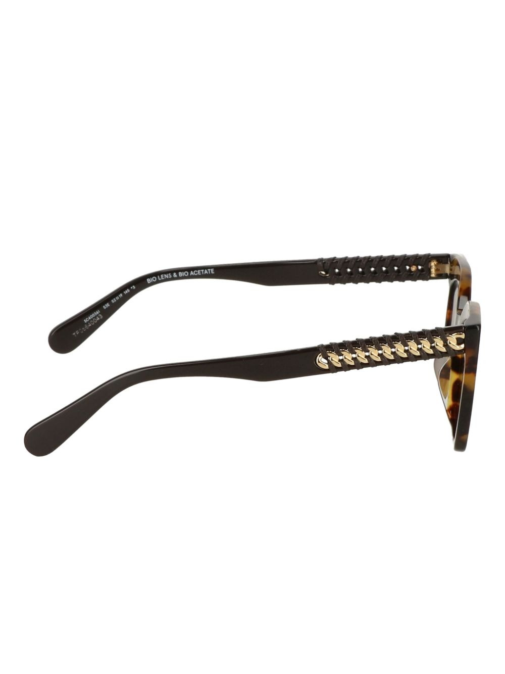 Falabella tortoiseshell chain-detail sunglasses - 3