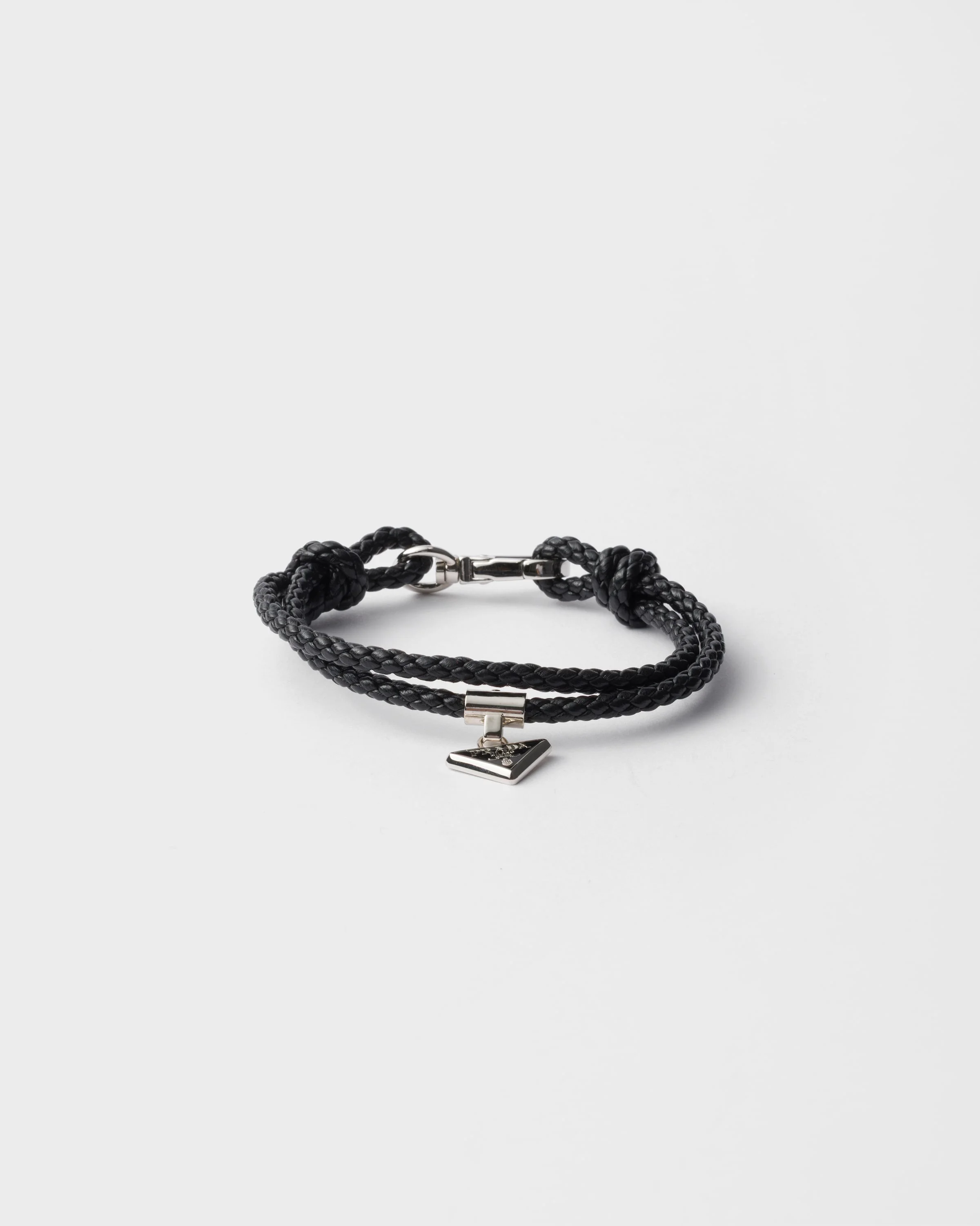 Braided nappa leather bracelet - 1