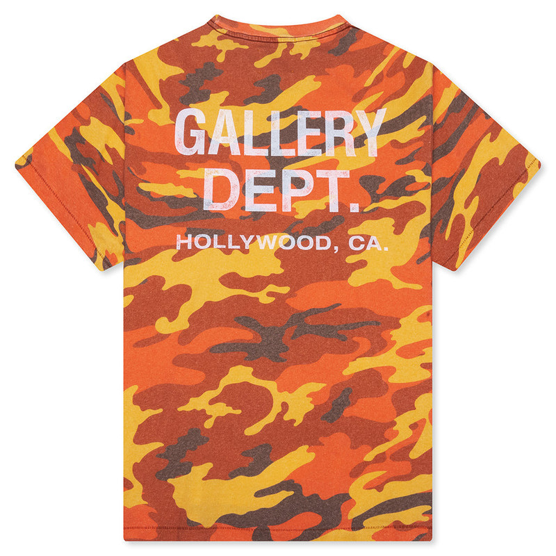 GALLERY DEPT. SOUVENIR TEE - ORANGE CAMO outlook