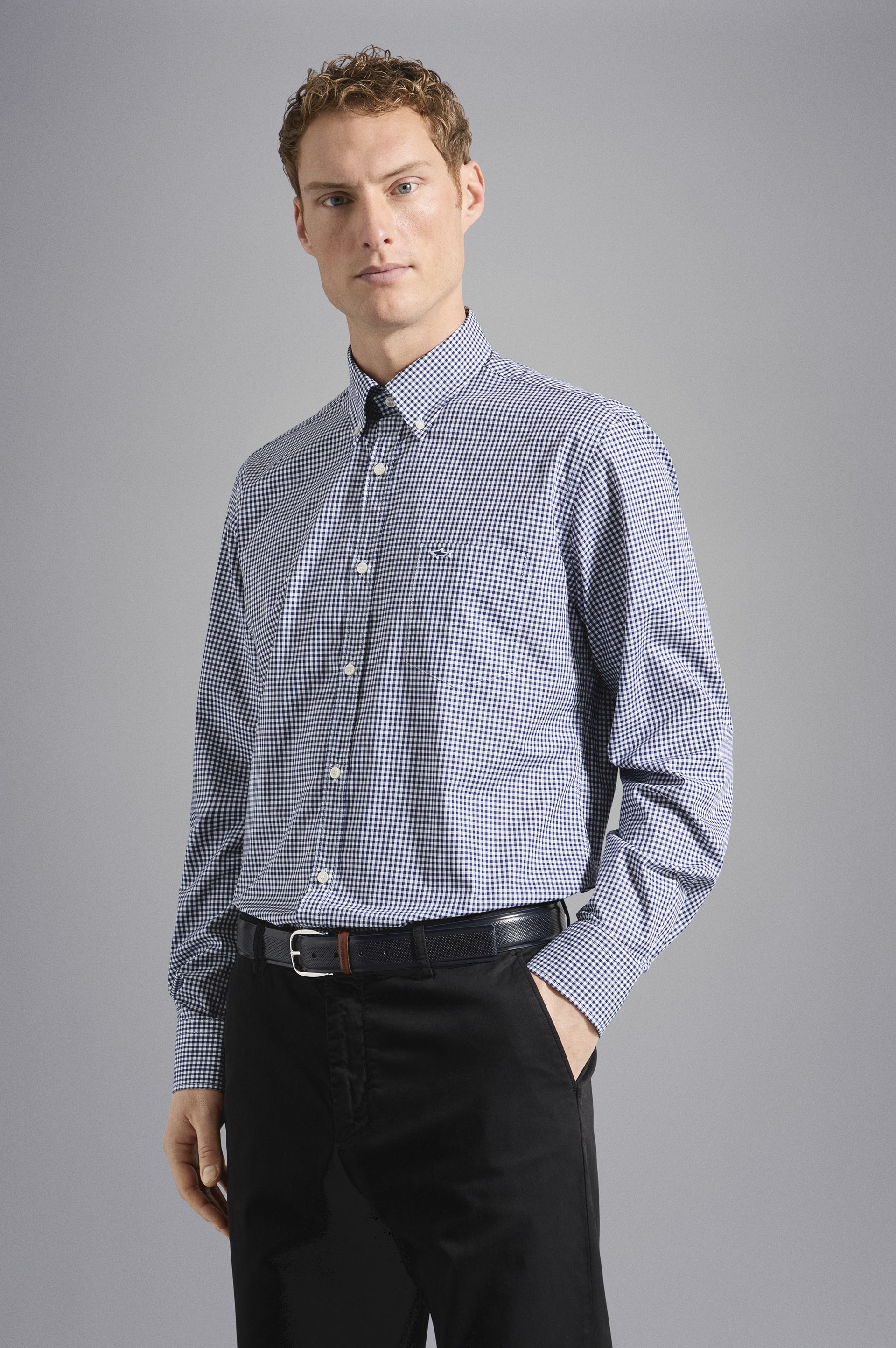 CHECK COTTON SHIRT - 6