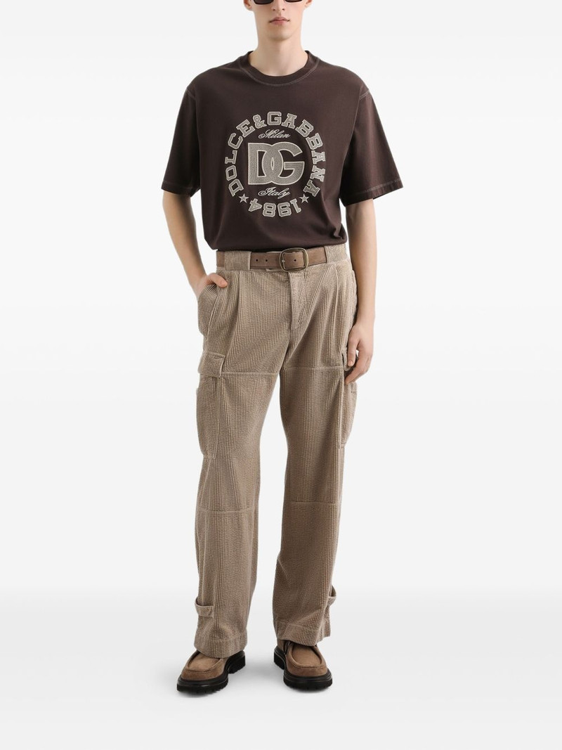 Dolce & Gabbana logo-embroidered T-shirt outlook