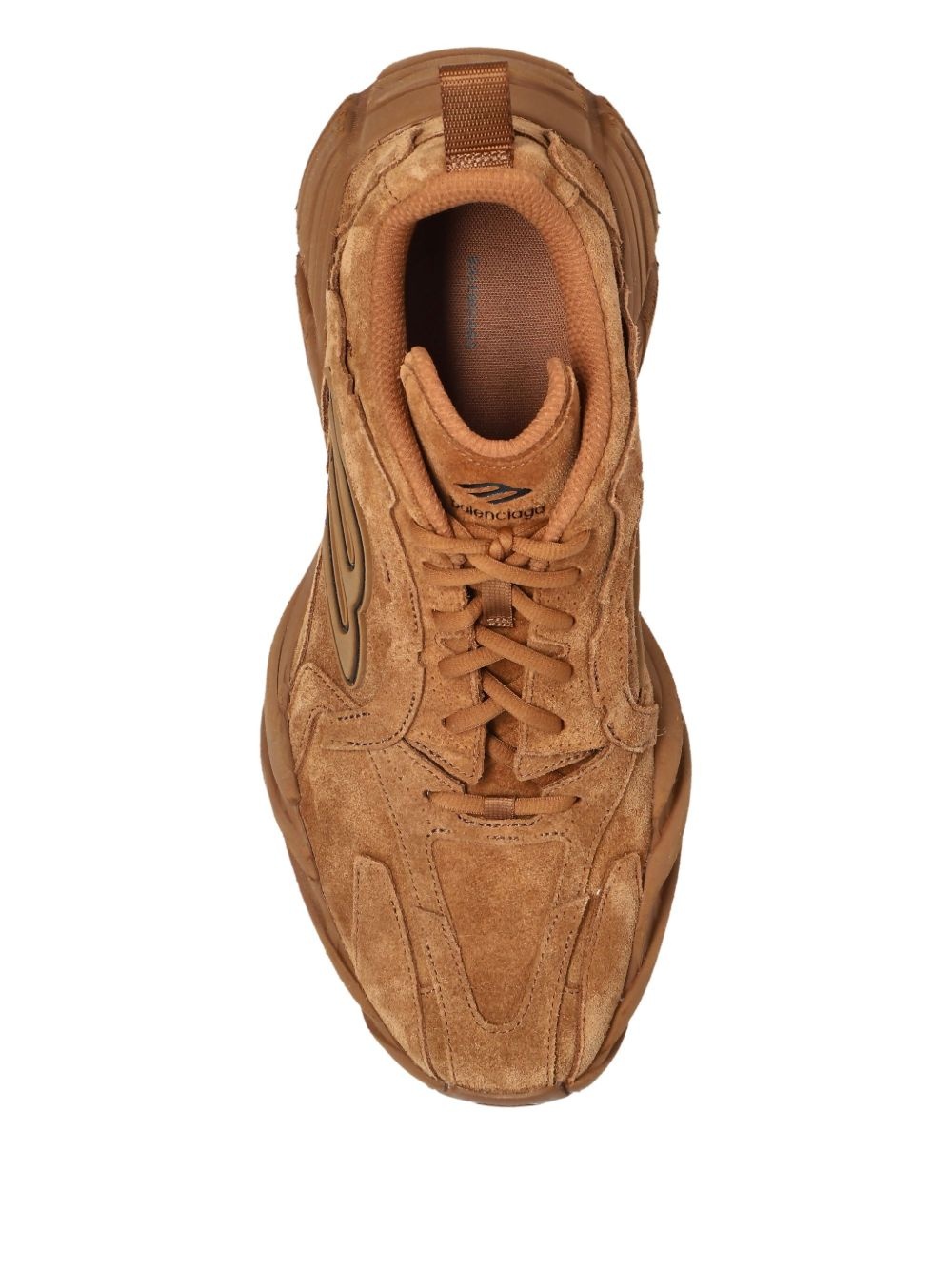 suede logo-detail trainers - 4