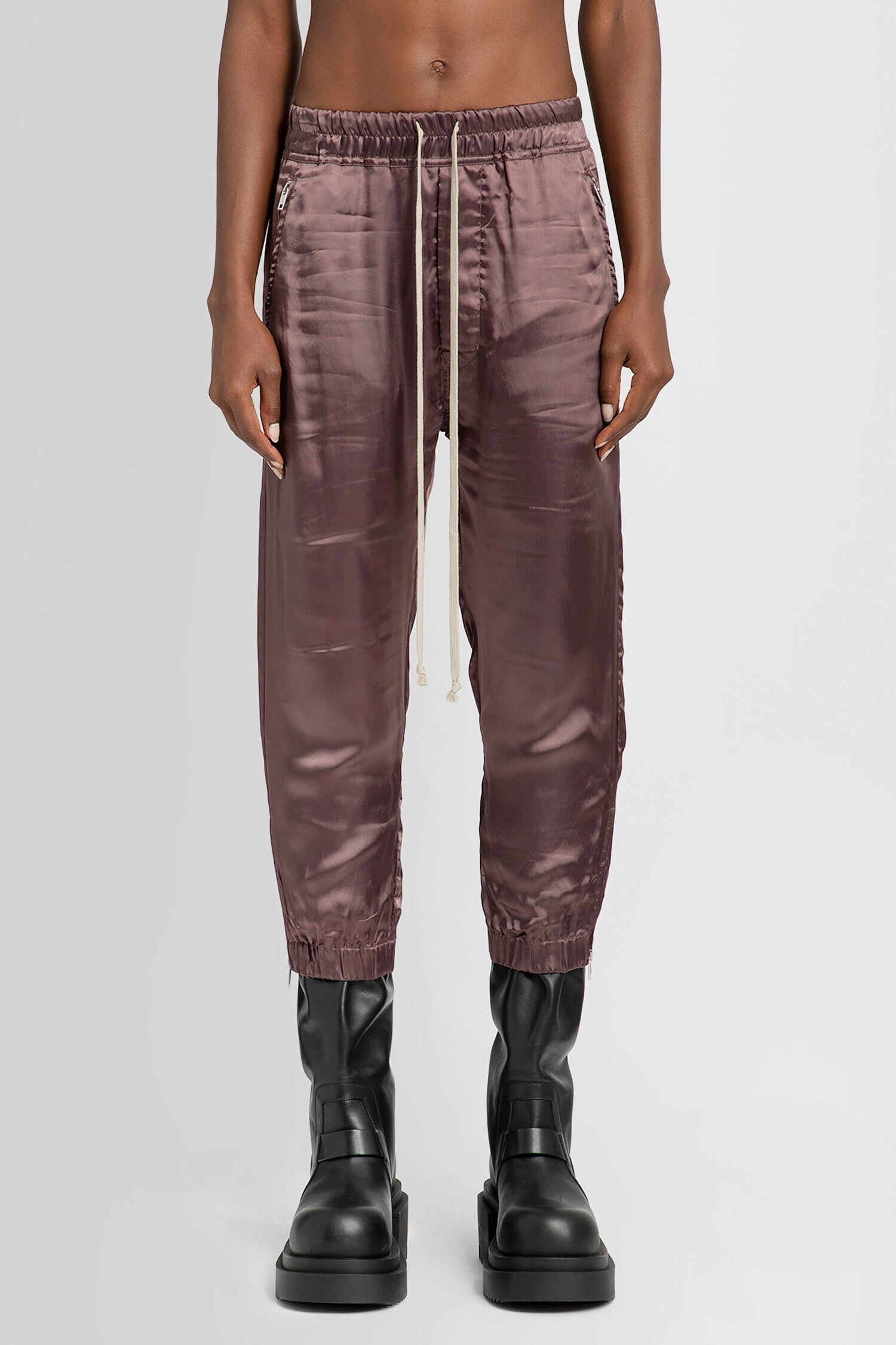 RICK OWENS WOMAN PURPLE TROUSERS - 2