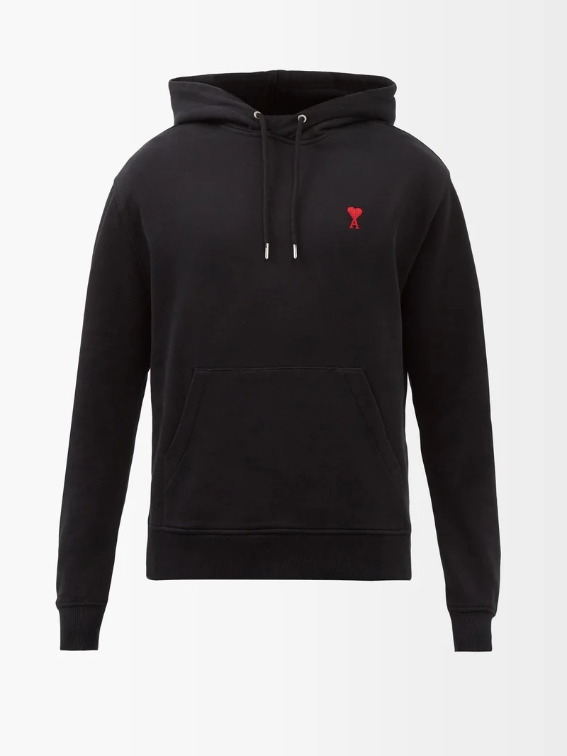 Ami de Cœur-logo organic-cotton hoodie - 1