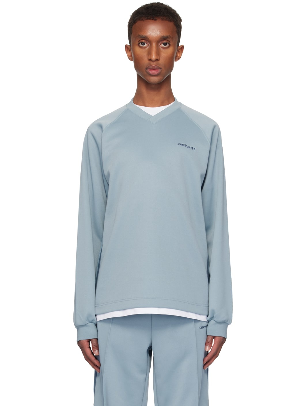 Blue Bolan V-Neck Sweatshirt - 1