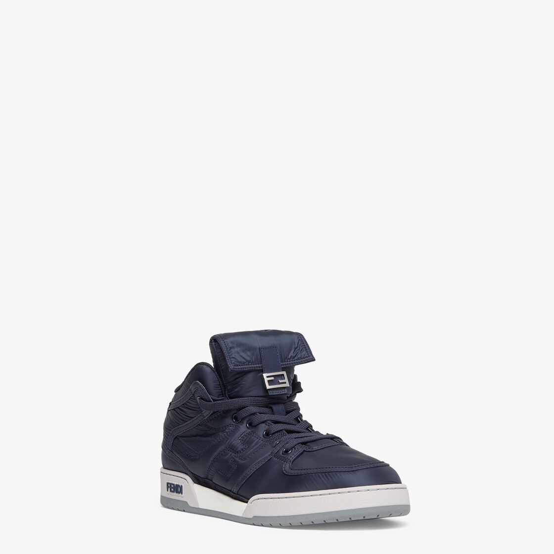 Blue nylon high-tops - 3