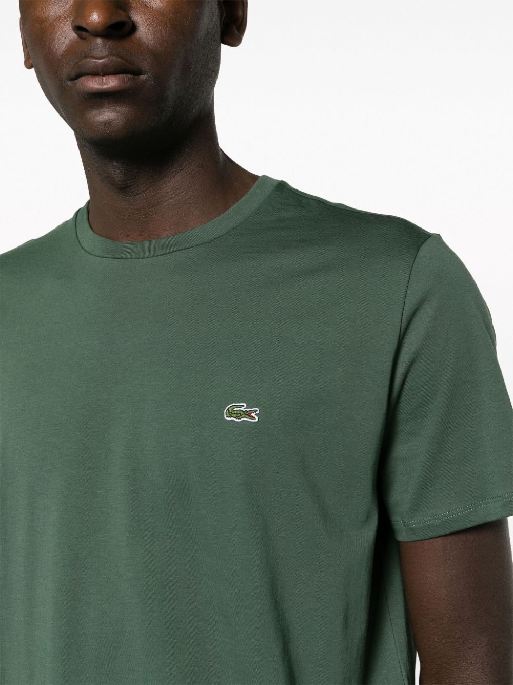 logo-patch jersey T-shirt - 5
