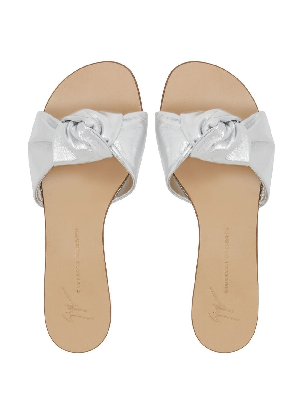 Aycha knot-detailing flat sandals - 4