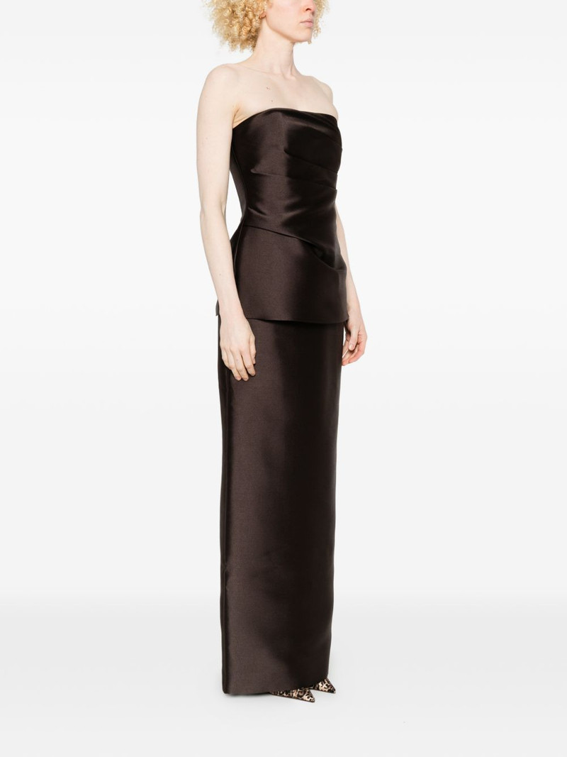 Lucille strapless peplum maxi dress 3