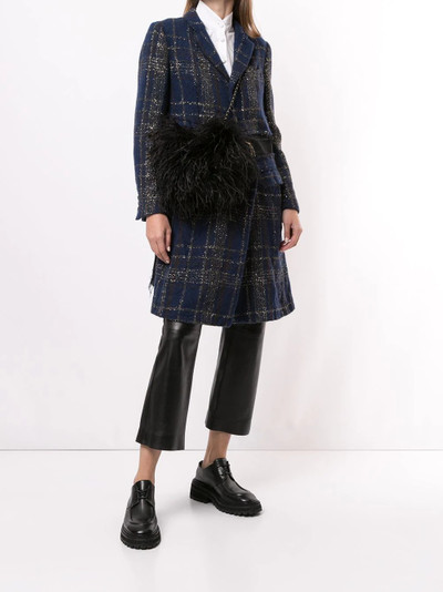 Comme des Garçons Comme des Garçons metallic check coat outlook