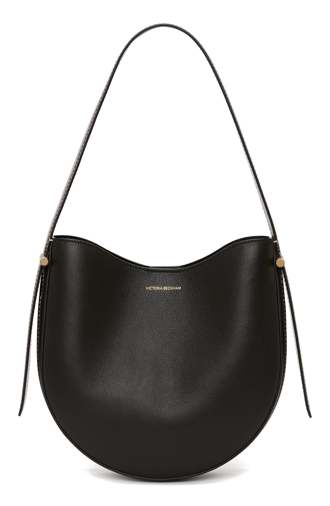Victoria Beckham 
Dia Leather Hobo Bag
 in Black at Nordstrom - 1