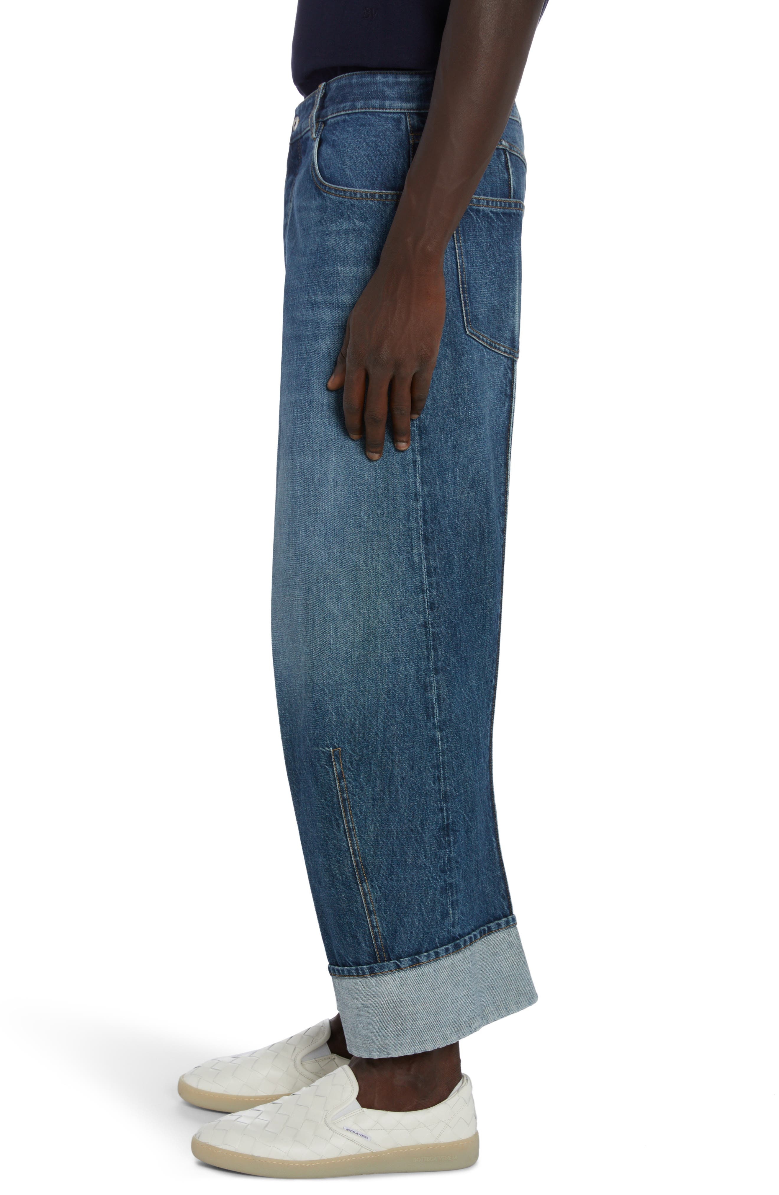 Curved Nonstretch Denim Jeans - 4