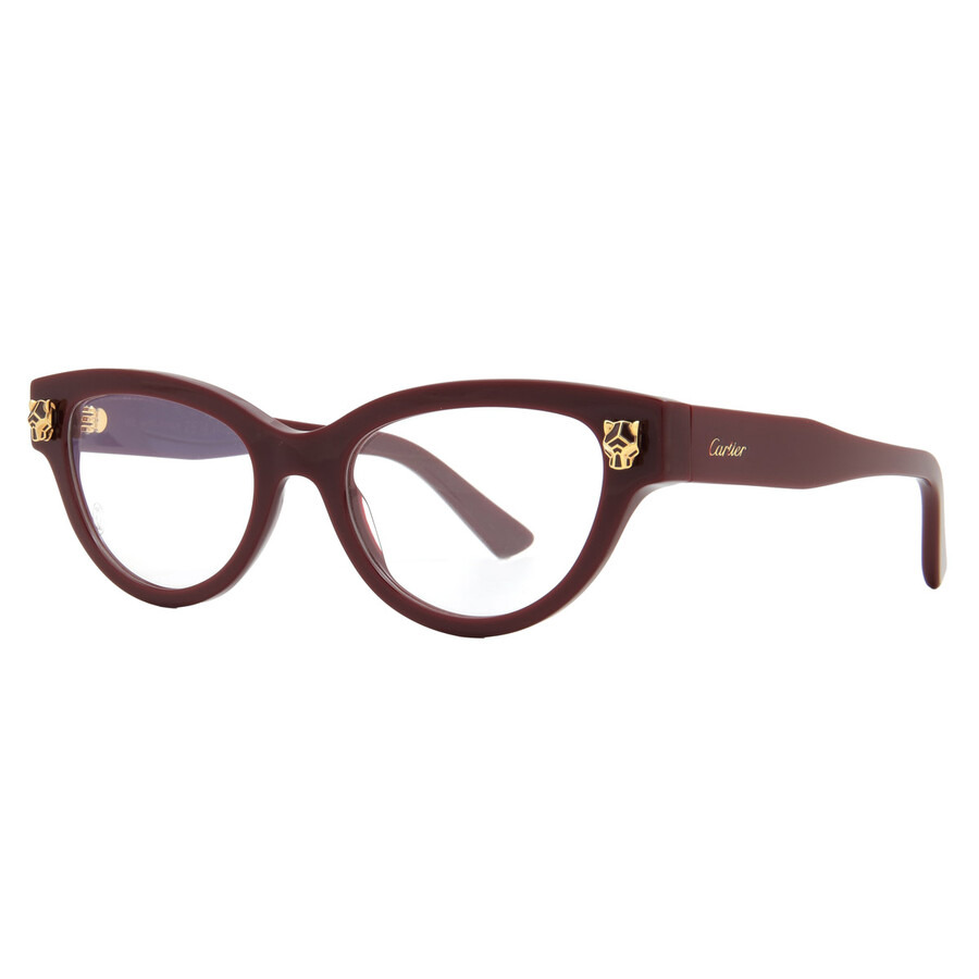 Cartier Panthere de Cartier Demo Cat Eye Ladies Eyeglasses CT0372O 002 52 - 2