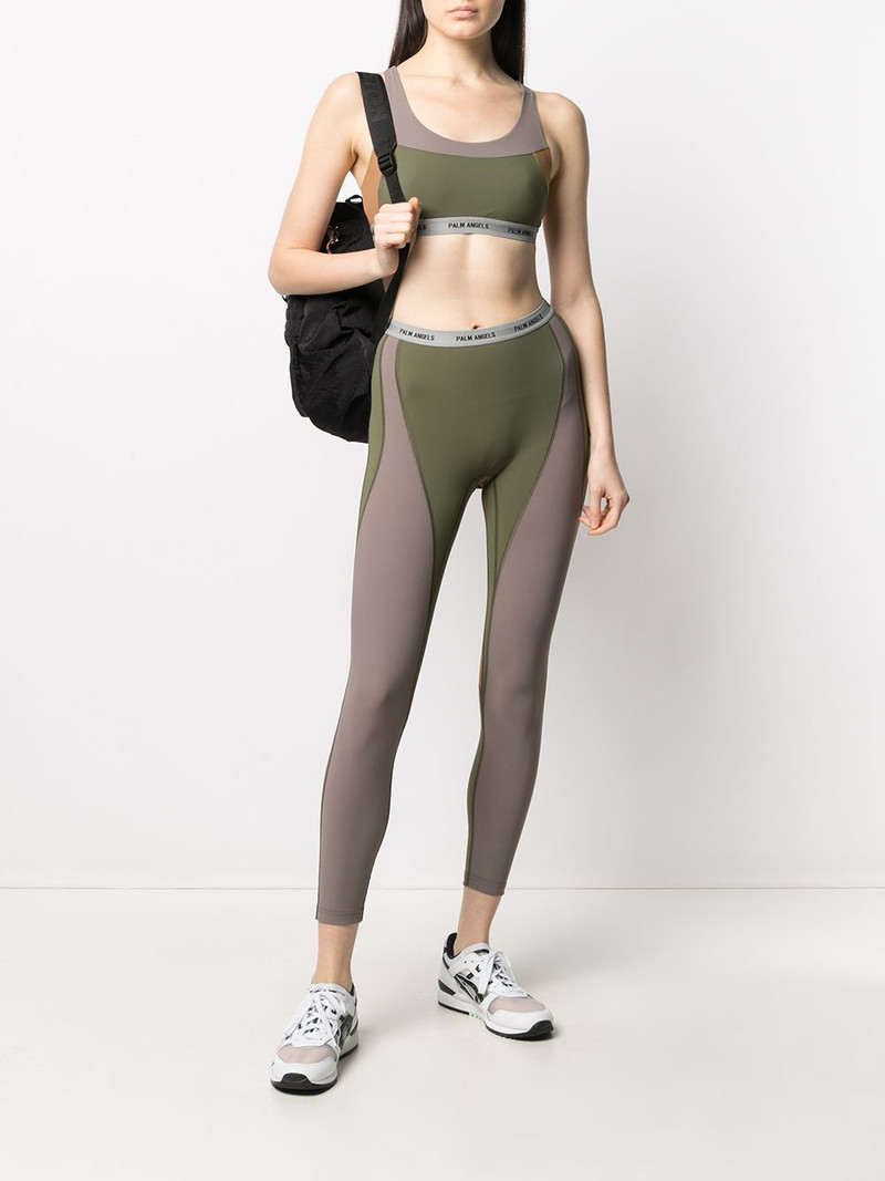 Palm Angels colour-block panelled leggings outlook