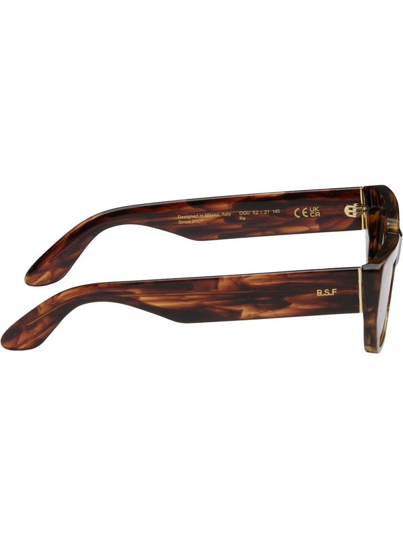RETROSUPERFUTURE Brown Ra Sunglasses outlook