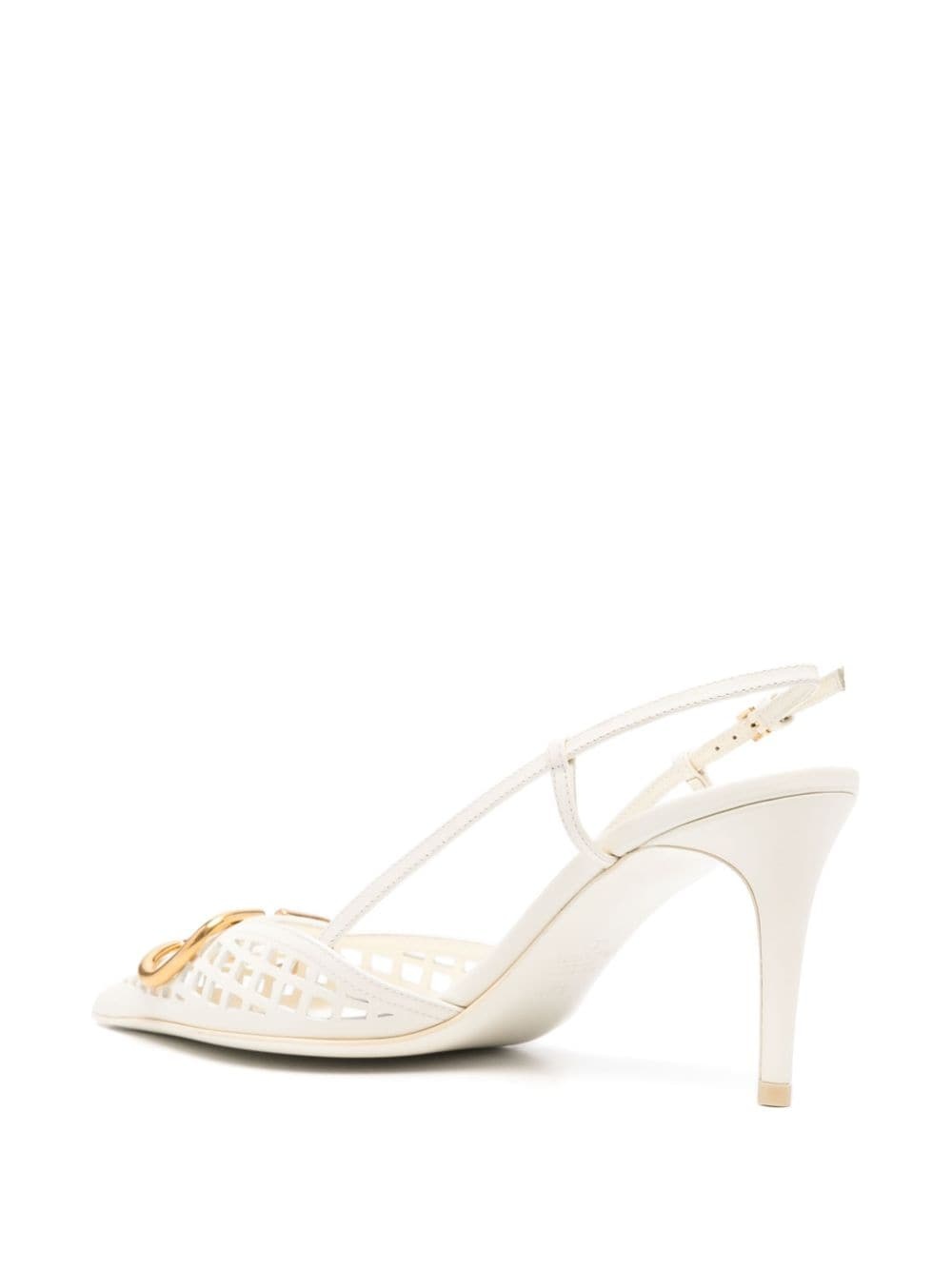 90mm VLogo Signature slingback pumps - 3