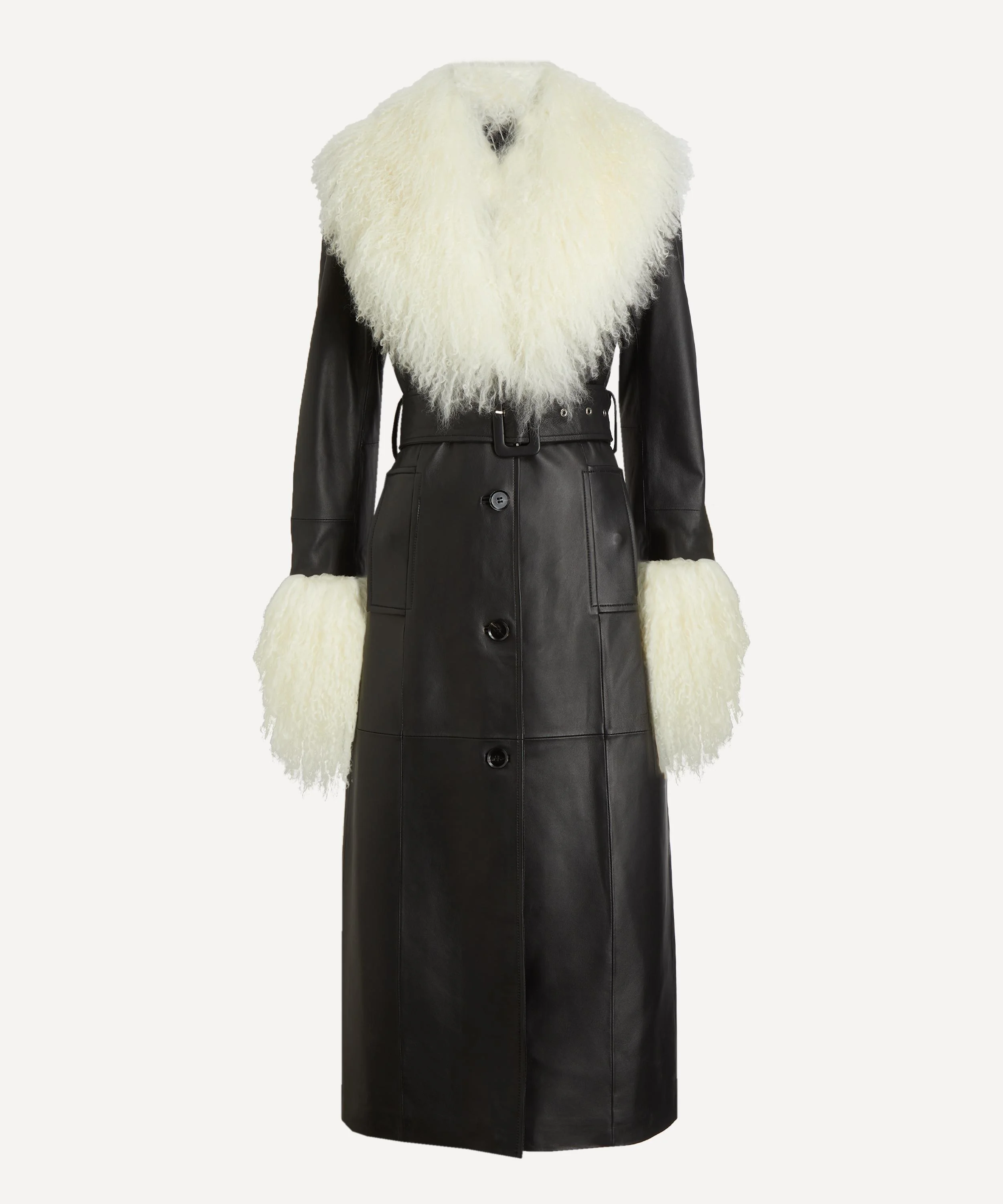 Monica Leather Coat - 1