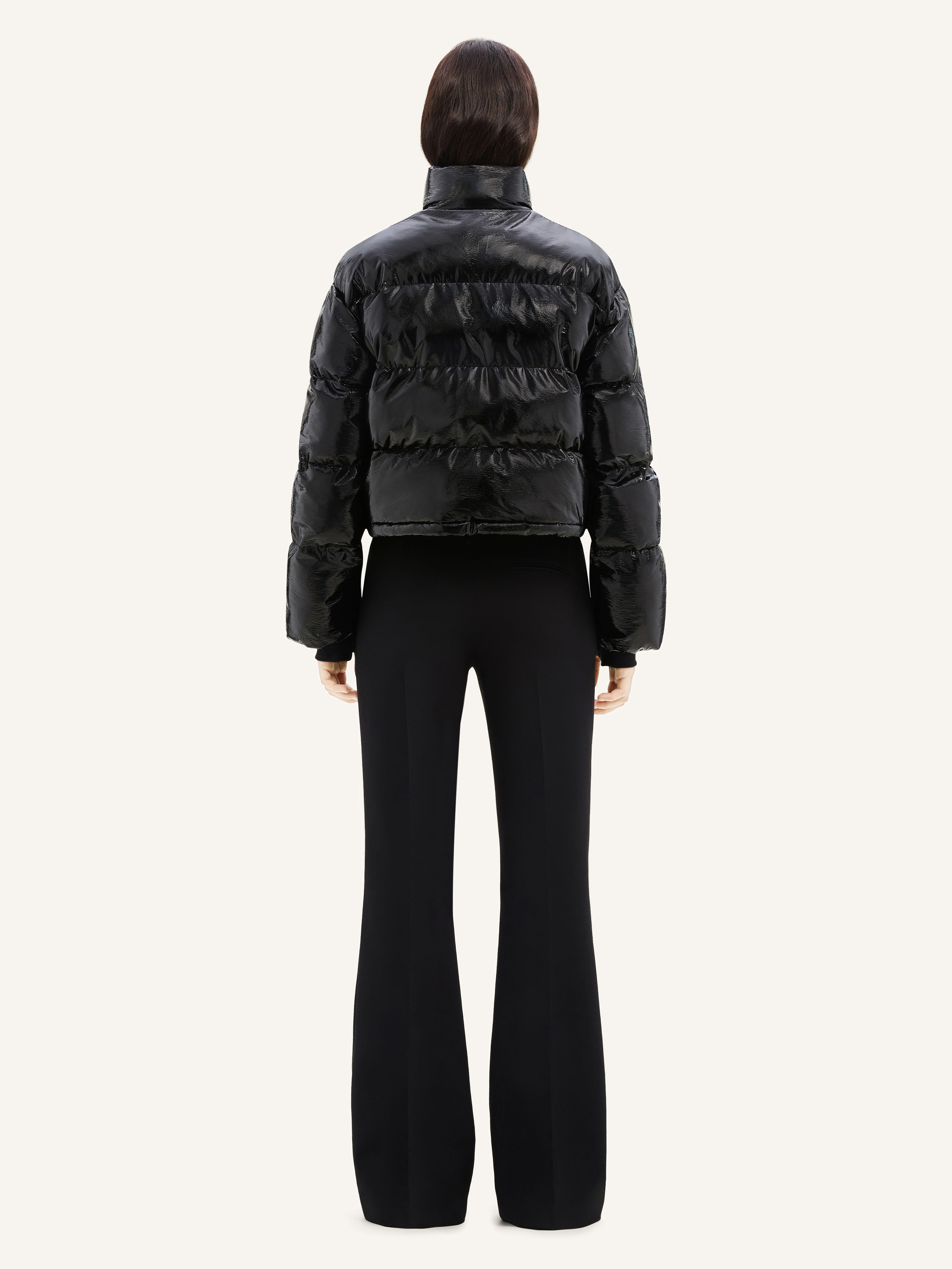 VINYL SHORT PUFFER JACKET - 4