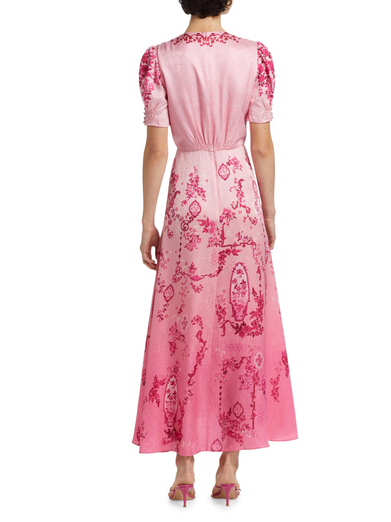 Women's Lea Floral Ombré Shirtdress - Floral Serramento Print 5
