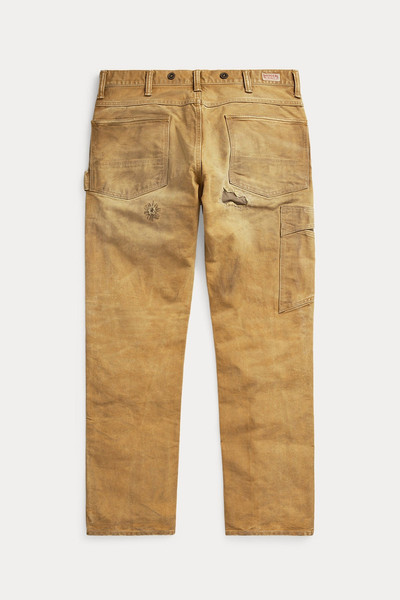 RRL by Ralph Lauren Repaired Canvas Carpenter Pant - Brown Repaired outlook