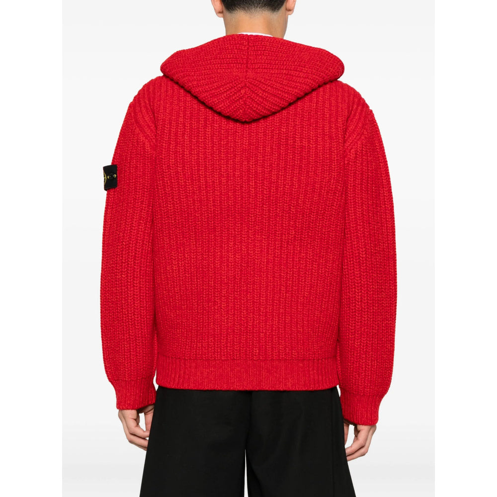 Stone Island Red Jackets - Hooded Jackets Men - 4