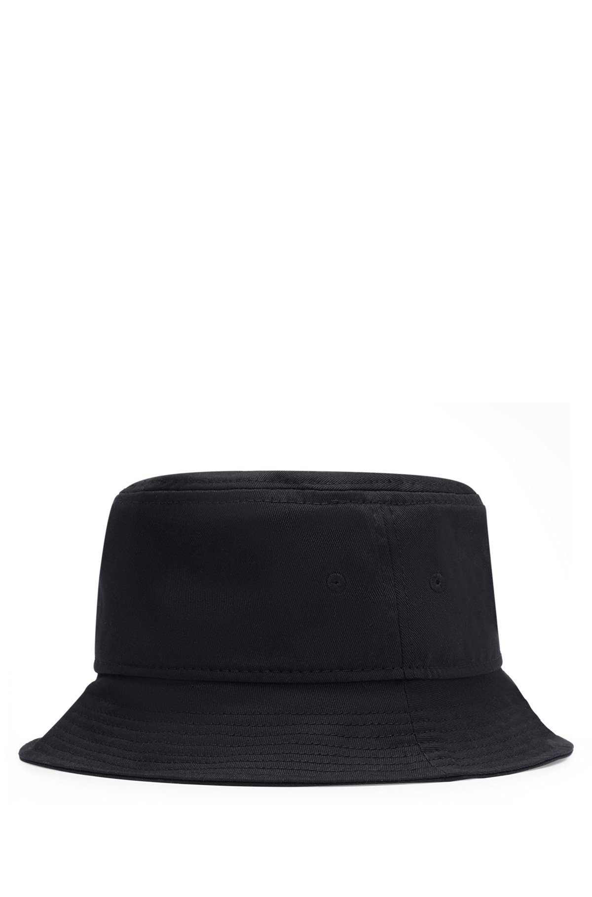 COTTON-TWILL BUCKET HAT WITH LOGO LABEL - 3