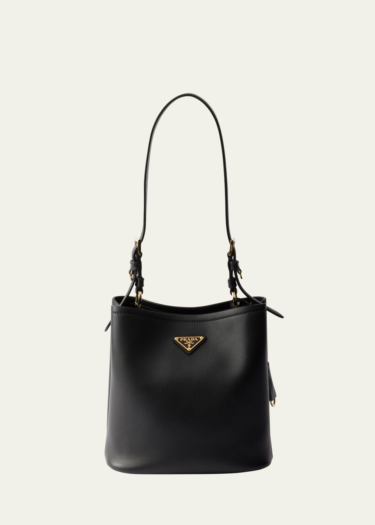 Bucket Leather Shoulder Bag - 1