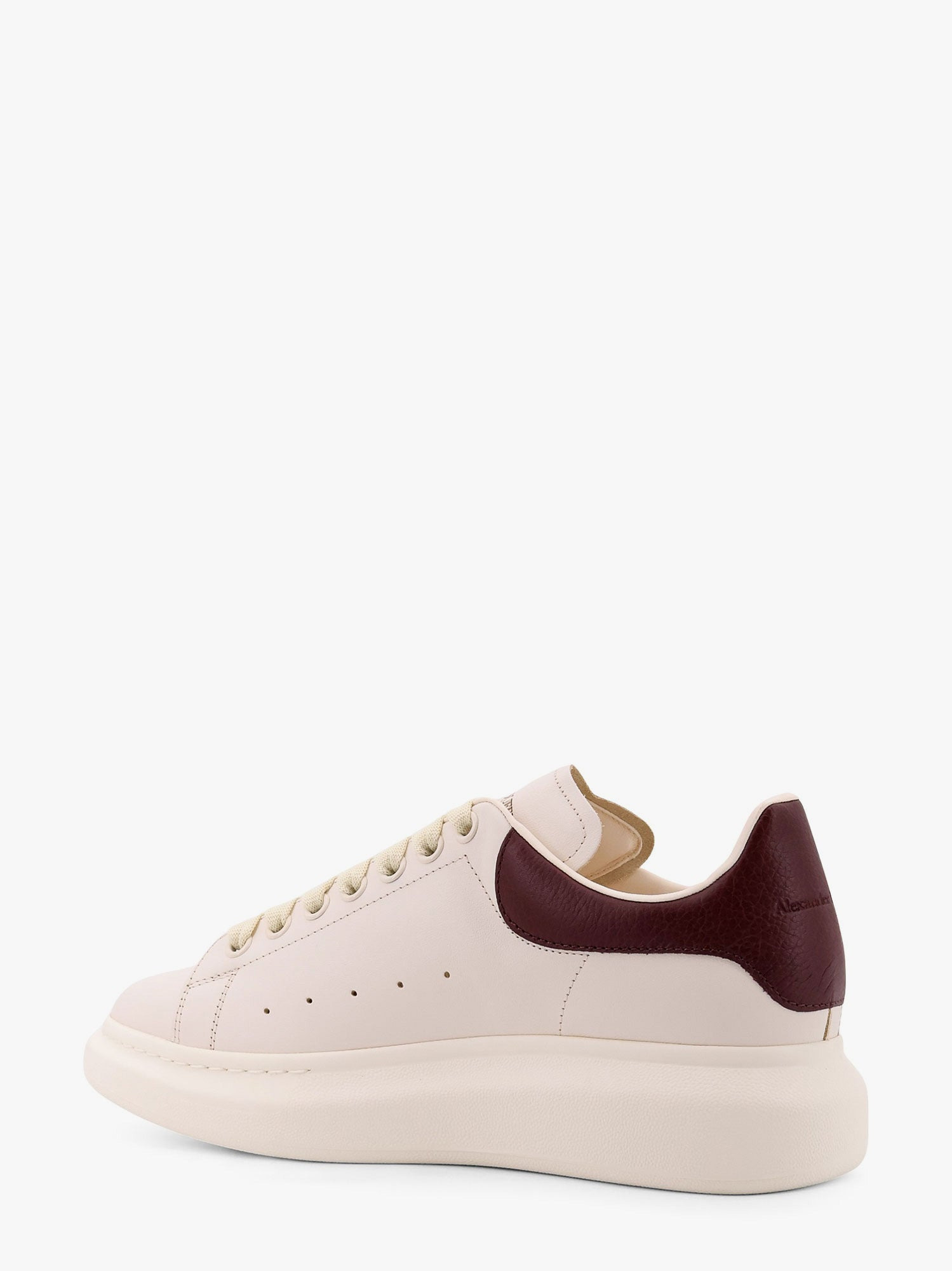 Alexander Mcqueen Oversize Leather Sneakers With Back Contrasting Patch - 3