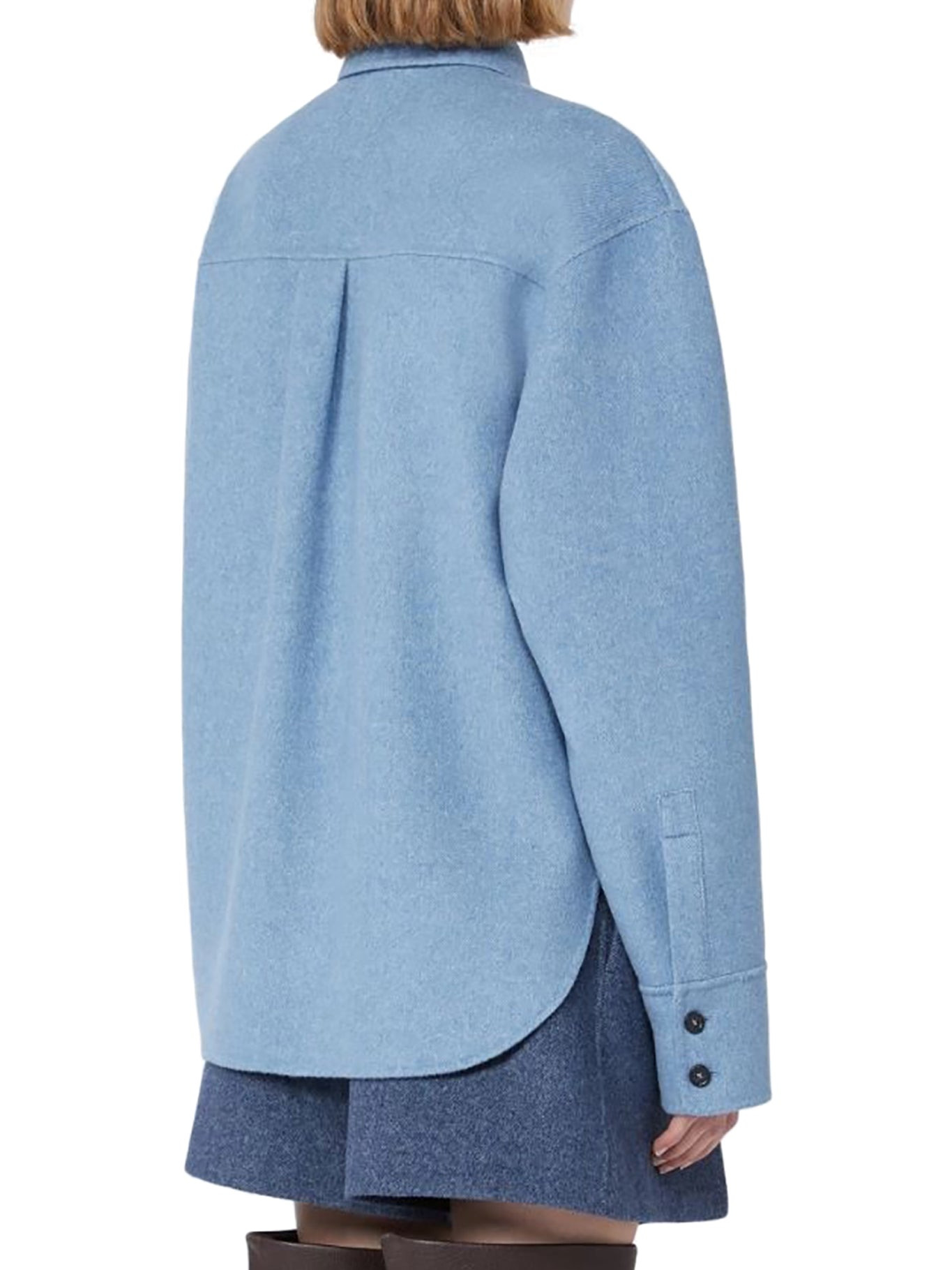 OVERSIZED PALPITI SHIRT IN PURE WOOL - 4
