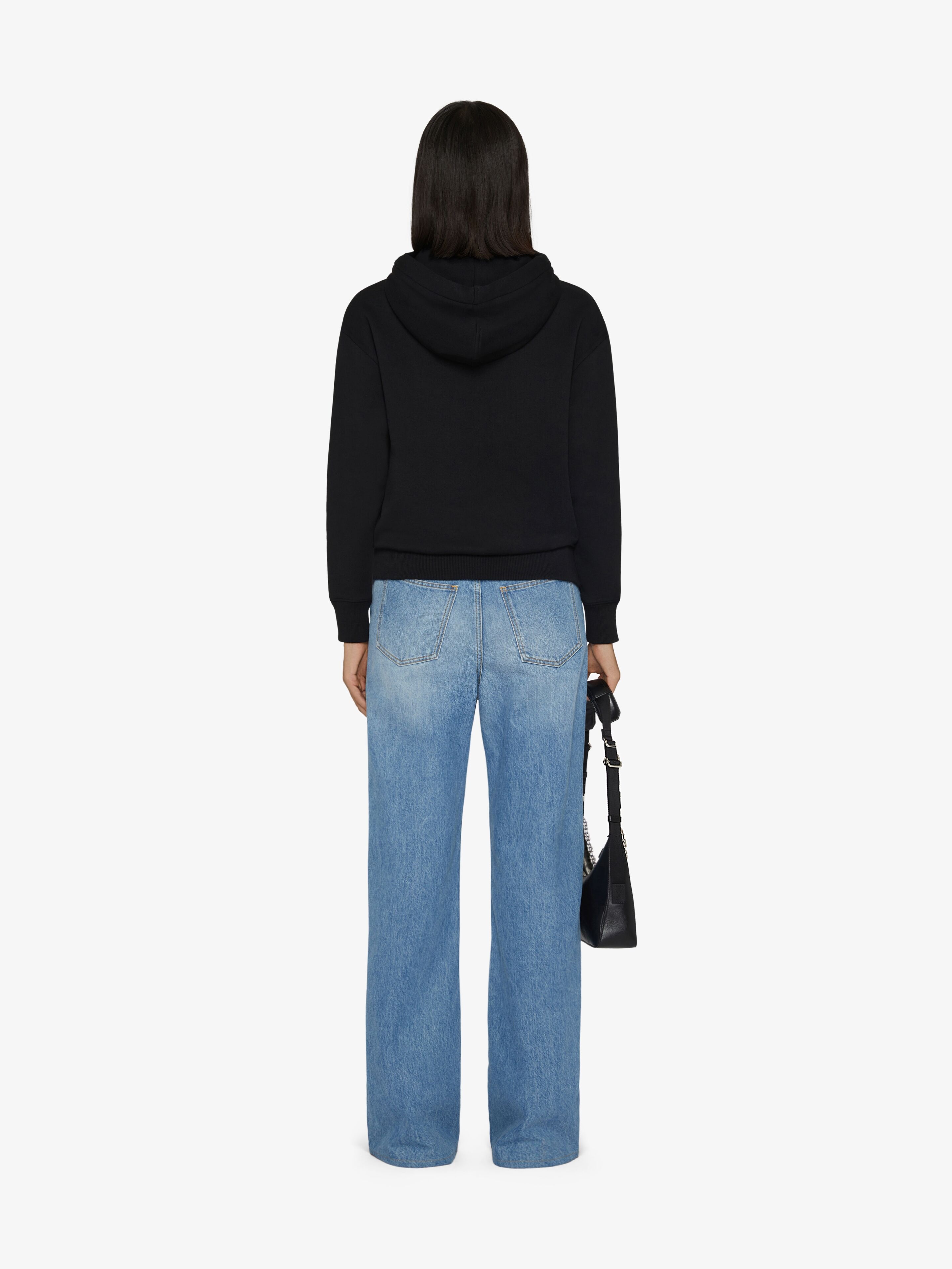 GIVENCHY REGULAR FIT HOODIE IN COTTON JERSEY - 4