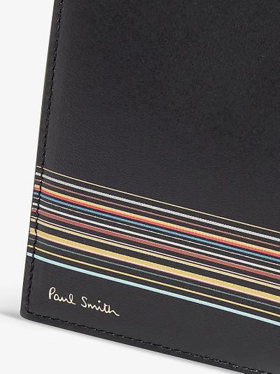 Paul Smith Striped leather card holder outlook