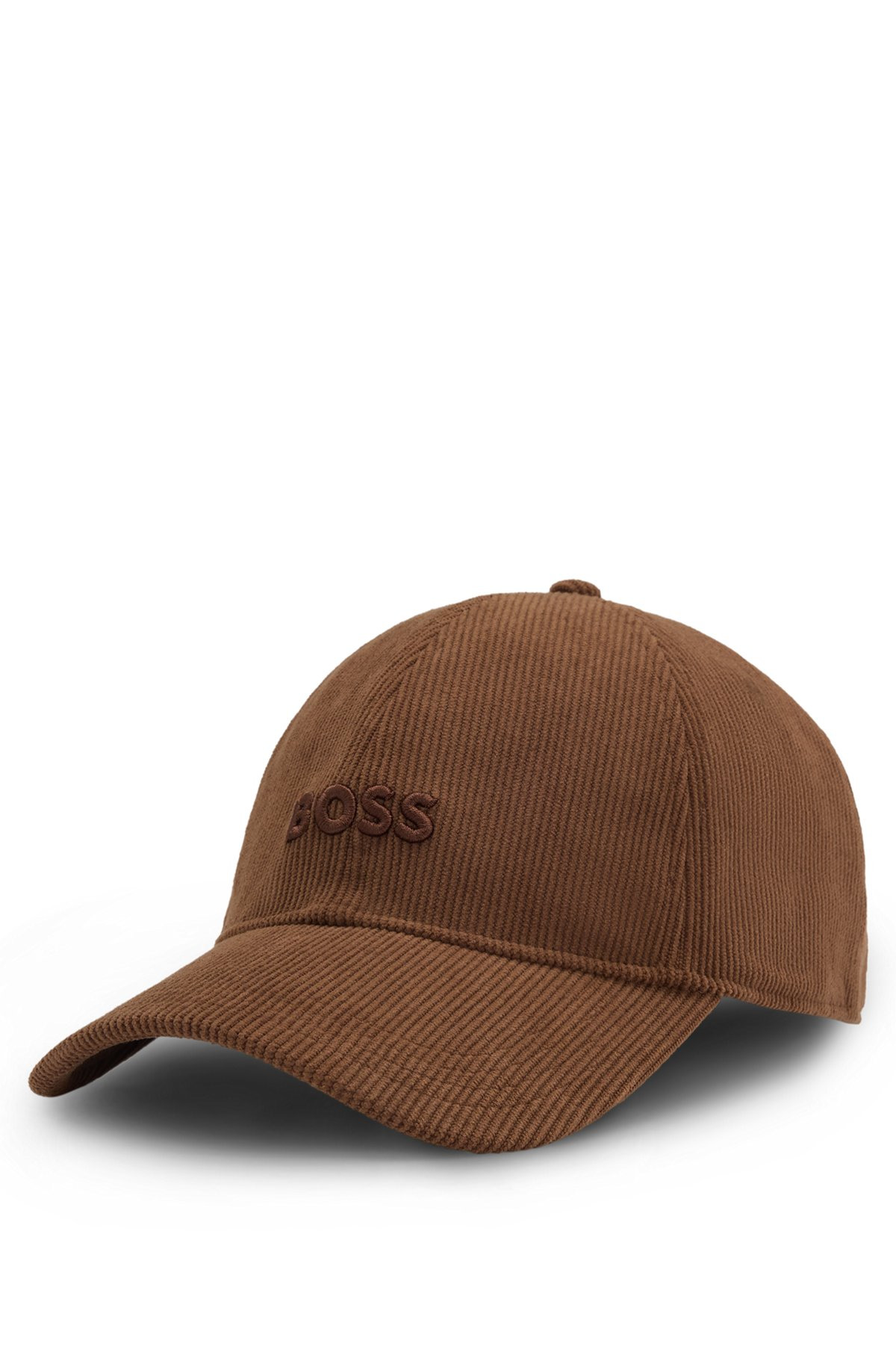CORDUROY CAP WITH EMBROIDERED LOGO - 1