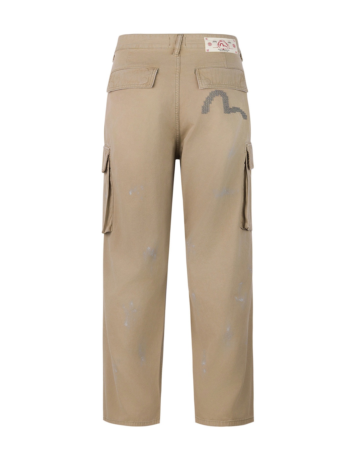 Totem Seagull Embroidery Straight Fit Cargo Pants - 7