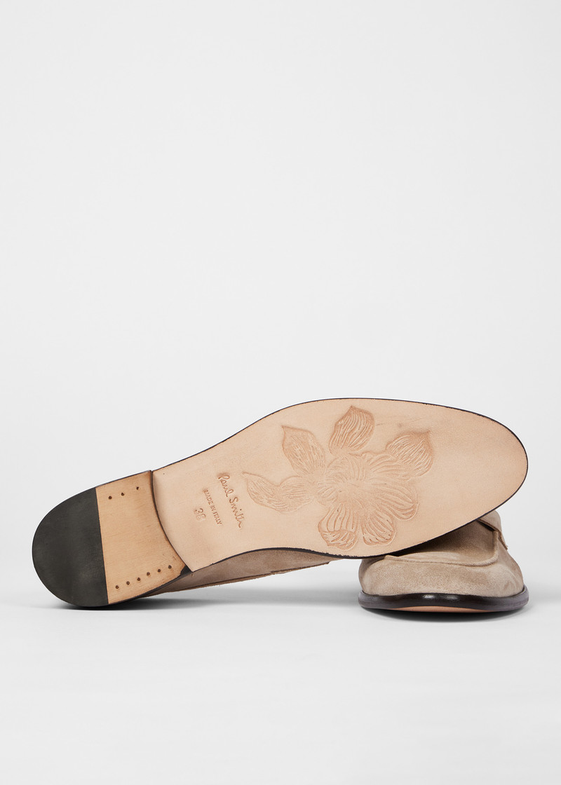 Paul Smith Women's Sand Suede 'Figaro' Loafers outlook