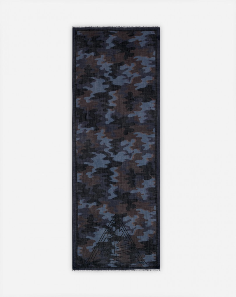 CAMOUFLAGE CASHMERE SCARF - 2