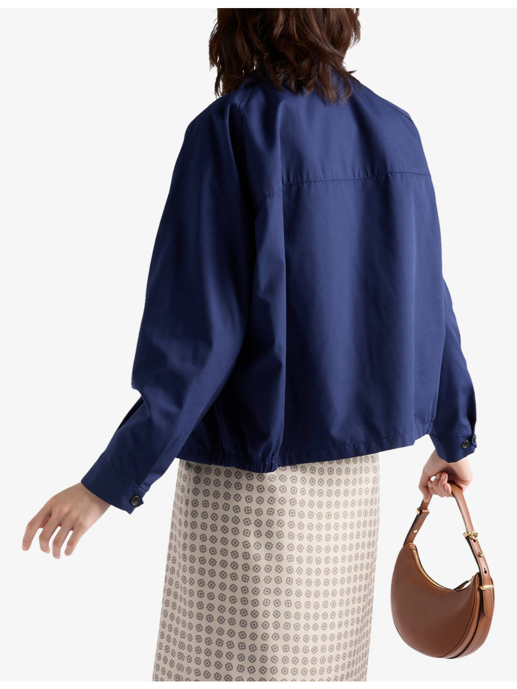 Logo-print poplin blouson jacket - 4