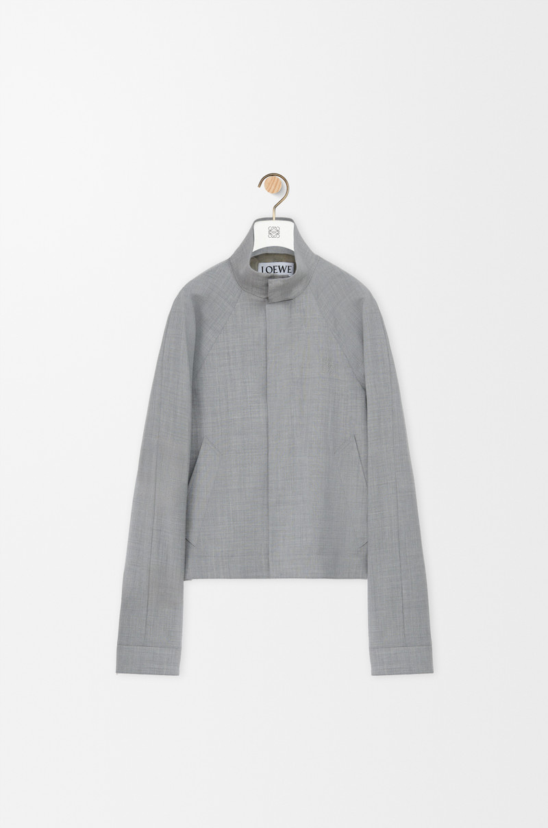 Zip-up jacket in wool 1